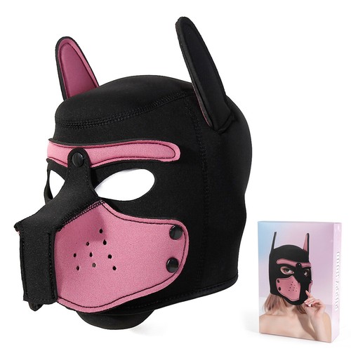 Puppy Play Dog Haubenmaske Bdsm Bondage Brustgeschirr Gurt Hundekostüm Fetisch R - Bild 14 von 23