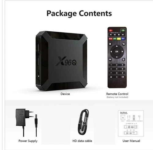 X96Q Android10 TV Box Allwinner H313 Quad Core 4K Smart TV BOX 2GB16GB Wifi Yout - Bild 1 von 13