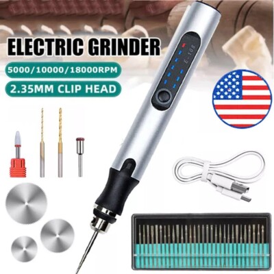 Cordless Engraving Pen USB Rechargable 37 Bits Mini Electric DIY Portable Tool