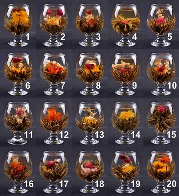 Premium Blooming Tea Balls 12 Pack   Individually Wrapped, Hand-Tied