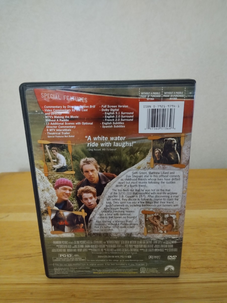 Without A Paddle Full-Screen DVD Seth Green Matthew Lillard