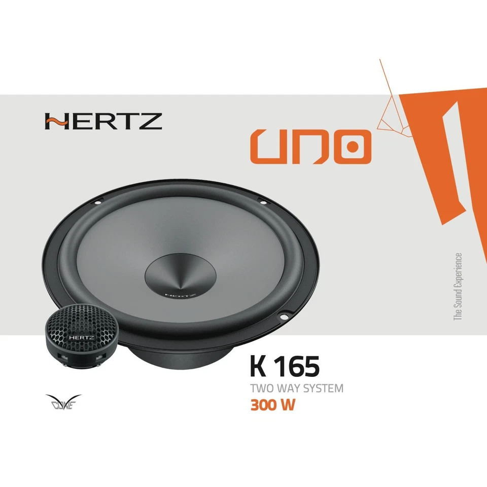 Hertz UNO K 165 6.5" 16.5cm 2 Way Car Van Door Component Speakers 75w RMS Pair - Image 4 of 4