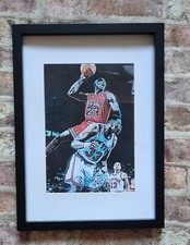 Quadro Michael Jordan Chicago Bulls Pop Art Tribute 23 basket 