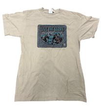 Vintage New Star Trek Klingon Live The Glory Tan Shirt Paramount Pictures Size M