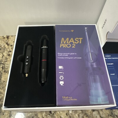Mast Pro 2 Tattoo Wireless Tattoo Gun Rotary Pen New Open Box