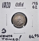 1920 Canada 5 Cent