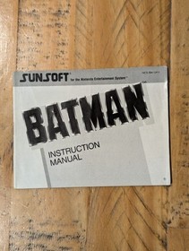 Batman NES (PAL-A) Complete in Box. Tested and Working
