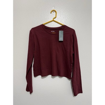 Wild fable Crop Top Women's Size Large Maroon Buy One Get One Free!