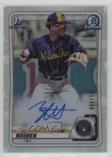 2020 Bowman Draft Chrome Picks Refractor /499 Zavier Warren #CDA-ZW Auto 0l44