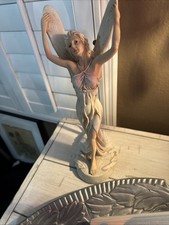 VINTAGE Art Nouveau Style Winged Fairy Accent Lamp - For Repair/Restoration