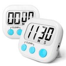 2 Pack Digital Kitchen Timer Loud Alarm Magne...