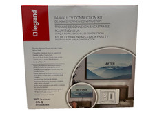 Legrand ON-Q HT2302K-WH In-Wall Power  Cable Management TV Connection Kit