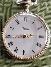 OROLOGIO DA TASCA PER DONNA CARICA MANUALE - VINTAGE CIPOLLA MARCA TICIN