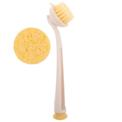 Long Handle Dish Brush with Replaceable Non-Scratch Heads for Kitchen and Bat...