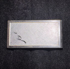 Vintage Swank Silver Tone Metal Match Holder Vesta Case w/ Striker Plate
