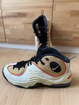 Nike Air Penny II Mid Wheat Gold Größe 42 Basketball Sneaker selten Top Zustand 