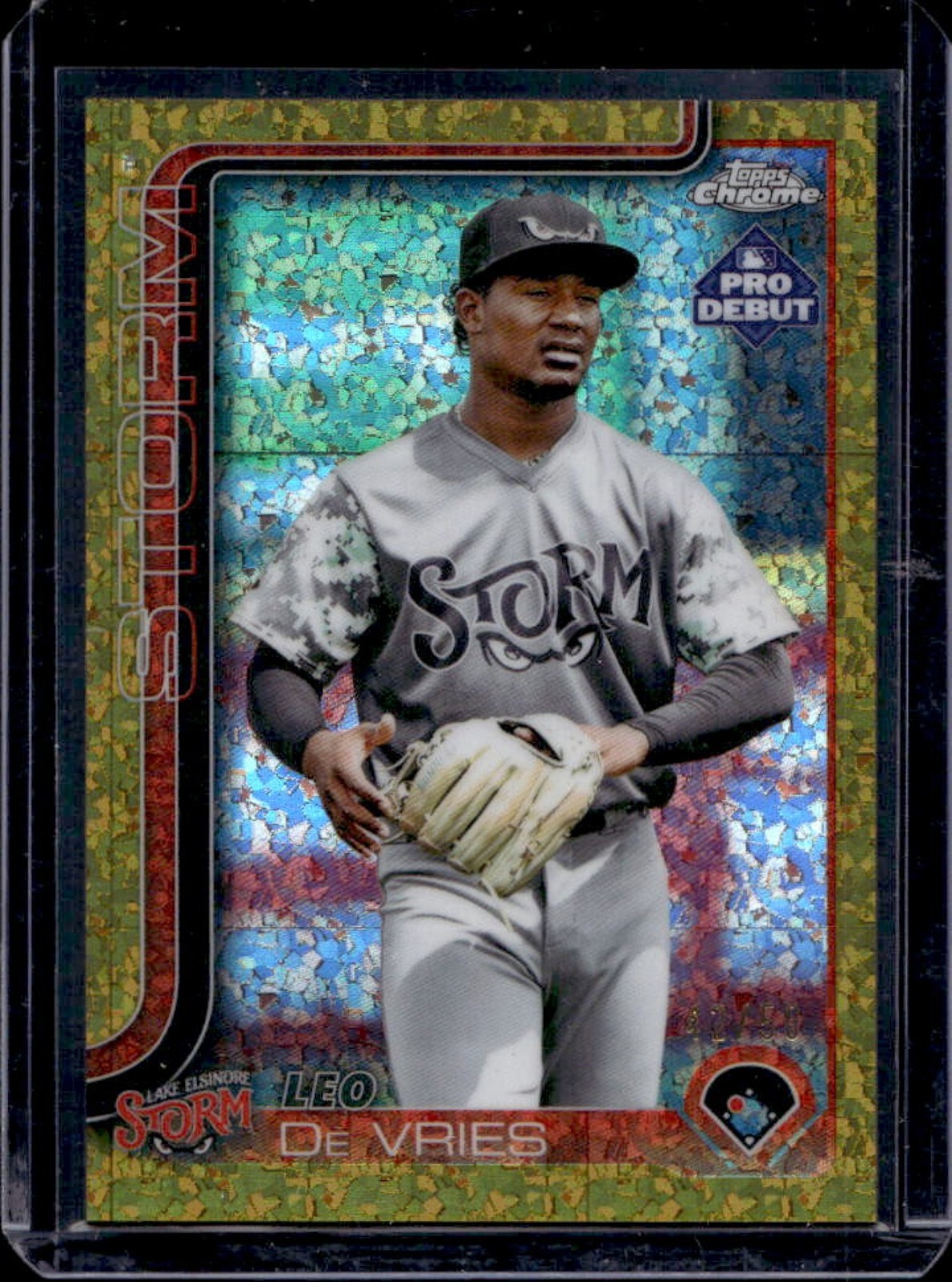 Topps LEO DE VRIES sparkl refractor /299 De Vries Leo top prospect 