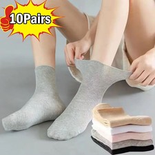 10 Pairs Bamboo Diabetic Ankle Socks With Seamless Toe 2026