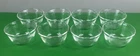 Pyrex #463A Glass Scalloped Edge Custard Cups THICK GLASS 6 oz Set of 8 Vintage