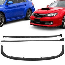 Front Bumper Lip Spoiler Side Skirt For 08-10 Subaru Impreza Wrx Sti Wagon Cs1 Front Bumper Lip Spoiler Side Skirt For 08-10 Subaru Impreza Wrx Sti Wagon Cs1