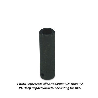 Wright Tool 4972 11/16in 1/2in Dr 12-Point Deep Impact Socket