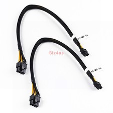 2xMini 8pin to 8pin GPU Power Cable For Dell PowerEdge R740 R740XD Server 04VPD3