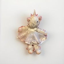 H&M White Unicorn Plush Shimmer Hands Feet Horn Star Tulle Dress soft toy EUC