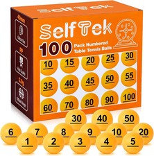 100Pcs Numbered Table Tennis Balls Beer Pingpong 40Mm Raffle Balls Lottery Balls