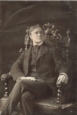 Unknown Vaudeville Performer c1900 Photo Stage Theater  Seated Man *P9a