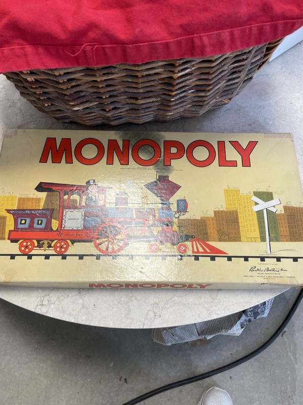 Parker Brothers Monopoly Vintage Board Game Train Edition 2 Players Ages 8+