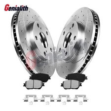 Front Disc Rotors Ceramic Brake Pads Kit for 2002 - 2004 2005 2006 Toyota Camry