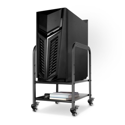 360Tonics Computer Tower Stand, Height Adjustable PC Stand Computer Cart Unde...