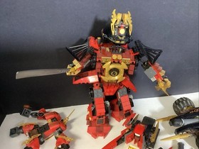 LEGO NINJAGO Samurai Mech 9448, Jet 9442, Cole&rsquo;s Tread Assault 9444 Not Complete