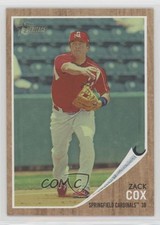 2011 Topps Heritage Minor League Edition Green Tint 85/620 Zack Cox #8 0r4
