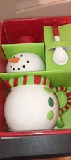 BOSTON WAREHOUSE LET IT SNOW-CREAM & SUGAR GIFT SET/4. NEW IN BOX