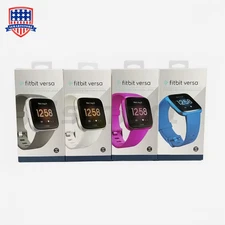 New Fitbit Versa lite Wearable Smartwatch Fitness Activity Tracker S & L Bands