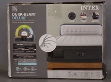Intex Dura-Beam Deluxe  Air Mattress with Built-In Pump and Headboard -- Queen