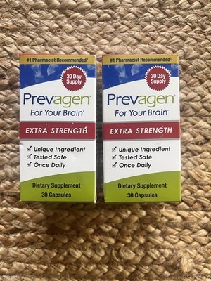 Prevagen Extra Strength 20mg Capsules Lot Of 2 - 60 Count
