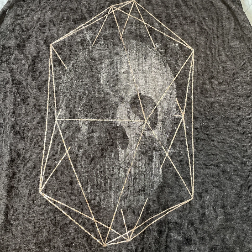 Torrid бак размер 3 X черный на шнуровке назад череп кристалл готики темно мистический панк классный - Изображение 2 из 4