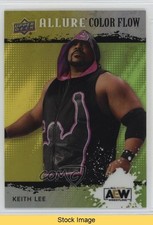 2022 Upper Deck Allure AEW Color Flow Yellow Green Keith Lee #R-27 READ d9r