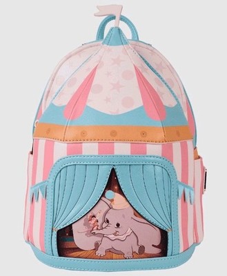 Loungefly Disney Dumbo Exclusive Mini Backpack Circus Tent Light-Up
