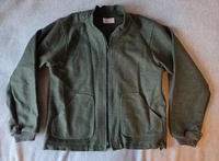 Filson Mackinaw Wool Jacket Liner | Large | Forest Green | Made in USA | Rare