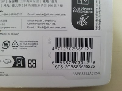Silicon Power A55 512GB, Internal 2.5 inch (SP512GBSS3A55S25