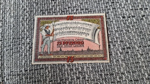 Emergency money, voucher of the city of Lingen from 1921