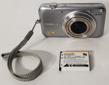 Fujifilm FinePix JX250 14MP Digital Camera Silver 5x Zoom Battery Tested Works