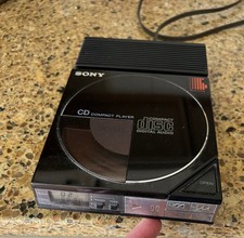 Sony D-5A Compact Disc Player w/ AC-D50 Adapter - Tested Working - Japan 1985