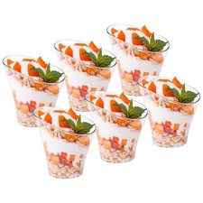 6x Becher, Tassen, Dessertbehälter, Snacks, Dessert-Vorspeisen