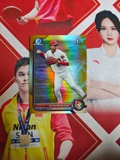 2022 Bowman NPB Baseball Gold Refractor 1st Seita Maekawa /50