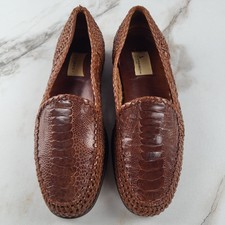 Moreschi‎ Shoes Mens 14 Brown Dress Leather Slip On Penny Loafers Italy Preppy Moreschi Loafers & Slip-Ons for Men on Sale up to 90% Off  main image 4