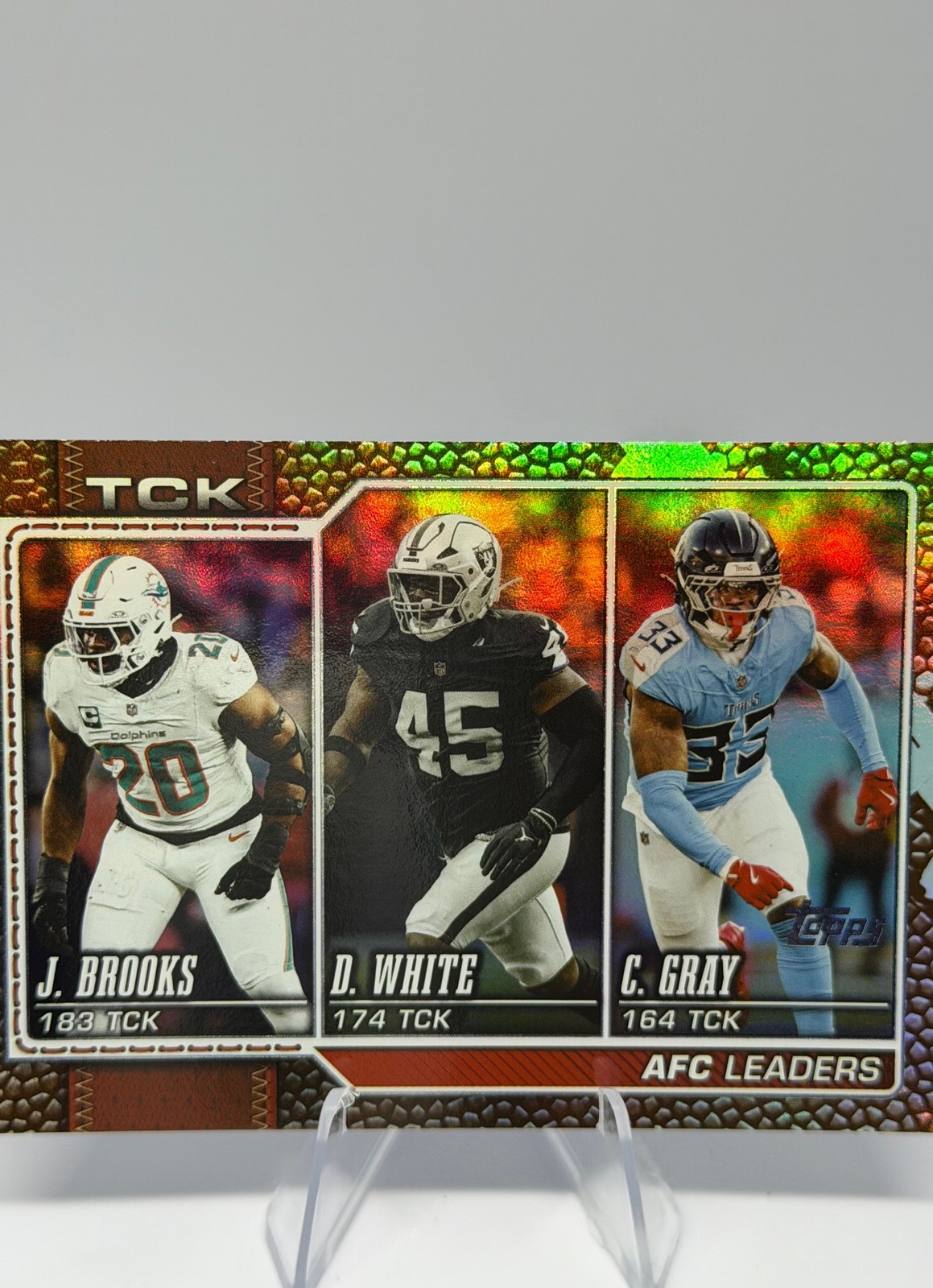 2026 Topps Flagship #290 AFC (Devin White / Jordyn Brooks / Cedric Gray)